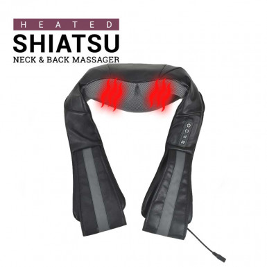 Heated Shiatsu Massager - shiatsu massage for neck, shoulders and back with heating function Heated Shiatsu Massager - shiatsu massage for neck, shoulders and back with heating function