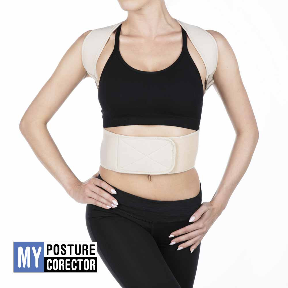 My Posture Corector - corset corector de postura pentru spate ajustabil cu 12 magneti activi