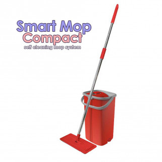 Smart Mop Compact - mopping system with 2 separare recipients and microfiber heads
