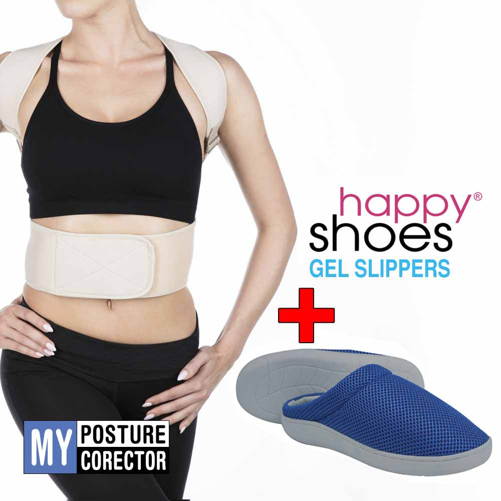 Pachet Promo: My Posture Corector + Happy Shoes Gel Slippers