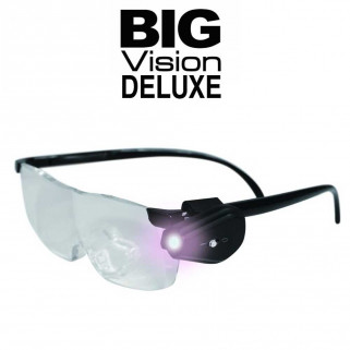 Big Vision Deluxe - ochelari lupa cu marire 160% si lumina LED