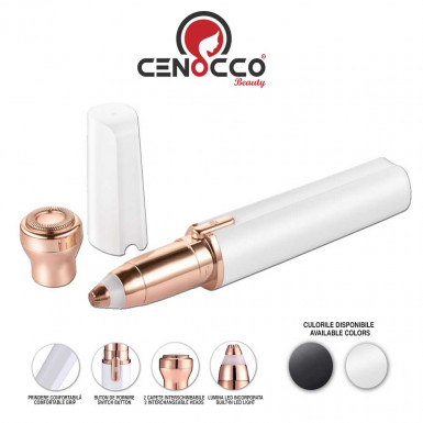 Depilator Cenocco Beauty - portable facial and body depilator with dual head