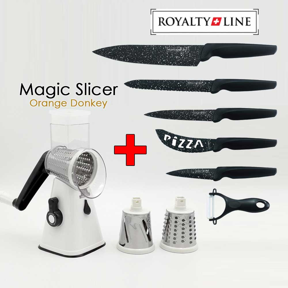 Pachet Promo: Magic Slicer + Royalty Line knives set