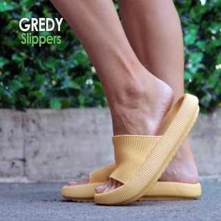 Gredy Slippers - papuci de casa anatomici ultra usori in culoare galben